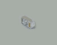 143043 - 8P/8C RJ45 - Transparent - Male - Straight - Gold - 1 pc(s)