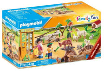 Купить детские игровые наборы и фигурки из дерева Playmobil: Игровой набор Playmobil FamilyFun Зоопаркной коровы 71191