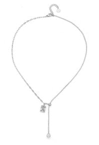Ювелирные колье necklace with synthetic pearl and zircon Lucina 12287
