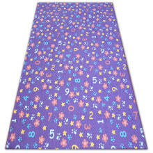 Tapis Enfant Numbers Violet Nombres