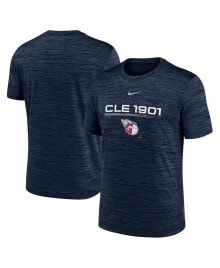 Nike men's Navy Cleveland Guardians Wordmark Velocity Performance T-shirt
