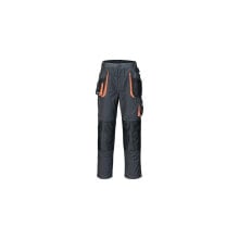 Terratrend Herrenhose Größe 48 dunkelgrau/schwarz/orange