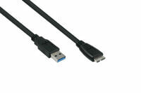 UK30P-AMB-018S - 1.8 m - USB A - Micro-USB B - USB 3.2 Gen 1 (3.1 Gen 1) - 5000 Mbit/s - Black