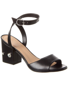 Купить черные женские сандалии Stuart Weitzman: Stuart Weitzman Allshine Block 75 Leather Sandal Women's