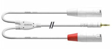 Cordial CFY 1.8 WMM-SNOW аудио кабель 1,8 m 3,5 мм 2 x XLR (3-pin) Красный, Белый CFY 1,8 WMM-SNOW
