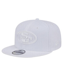 Купить мужские головные уборы New Era: Men's San Francisco 49ers Main White on White 9FIFTY Snapback Hat