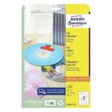 Бумага для печати avery Classic Size CD Labels Белый L6043-25