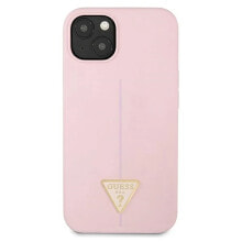 GUESS Guhcp13Msltgu iPhone 13.14.15 6.1 Fioletowy Silicone Triangle phone case