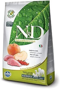 Сухие корма для собак n&D Dry Dog Food Wild Boar & Apple, Grain-Free Natural & Delicious Farmina (800 g)
