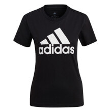 Женская черная футболка Adidas Essentials Regular