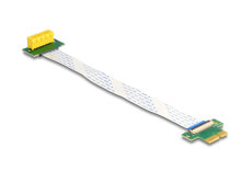 Delock Riser Karte PCI Express x1 Stecker zu Slot 90 gewinkelt mit FPC Kabel - Cable - 0.15 m