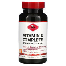 Витамин Е олимпиан Лабс Инк, Комплекс с витамином Е, 60 мягких желатиновых капсул