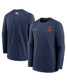 Nike men's Navy Boston Red Sox Authentic Collection Logo Performance Long Sleeve T-shirt