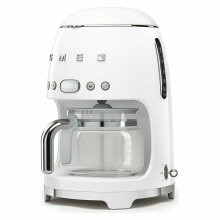 Drip Coffee Machine Smeg DCF02WHEU White 1050 W 1,4 L
