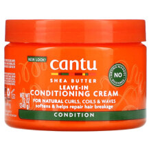 Shea Butter, Leave-In Conditioning Cream, For Natural Curls, Coils & Waves, 12 oz (340 g)