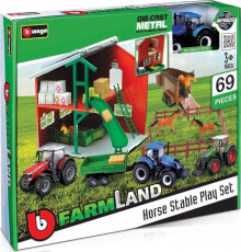 Bburago Horse Stable Playset Tractor BBURAGO