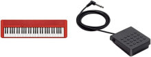 Casio CT-S1RD CASIOTONE Piano Keyboard with 61 Velocity Keys Red