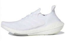 adidas Ultraboost 21 防滑耐磨轻便 低帮 跑步鞋 女款 白 / Кроссовки Adidas Ultraboost 21 FY0403