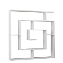 Shelves Alexandra House Living White Wood MDP 125 x 129 x 22 cm Labyrinth