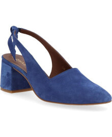 Синие женские туфли на каблуке ALOHAS