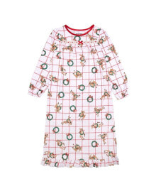 Little Girl Holiday Sibling Sleep Granny Gown купить онлайн