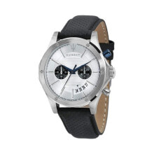 Мужские наручные часы с ремешком мужские наручные часы с черным кожаным ремешком Maserati R8871627005 ( 44 mm)