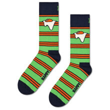 HAPPY SOCKS Egg On Stripe Crew Socks