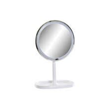Magnifying Mirror with LED DKD Home Decor 20 x 20 x 33 cm White Plastic