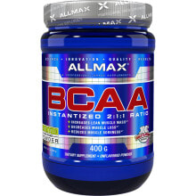 Аминокислоты ALLMAX Nutrition BCAA Unflavored Аминокислота BCAA порошок  для безболезненного увеличения мышечной массы без ароматизатора 400 г