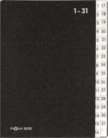 Pagna Teczka desk folder Classic 32 compartments 1-31 black