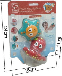 Игрушки для ванной для детей до 3 лет игрушка для ванной - Hape - Набор из двух морских обитателей - брызгалки. Возраст от 12 месяцев
