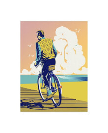 Trademark Global david Chestnutt Beach Bike Canvas Art - 36.5