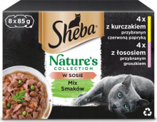 Купить влажные корма для кошек Sheba: Sheba SHEBA Nature's collection mix smaków dla kota8x85g