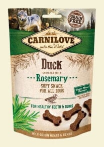 Products for dogs carnilove Przysmak Dog Snack Fresh Soft Duck+Rosemary 200g