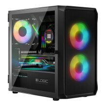 Купить компьютерные корпуса для игровых ПК Logic: Блок полубашня ATX Galileo Logic PORTOS ARGB Чёрный