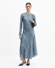 MANGO women's Seam Printed Dress