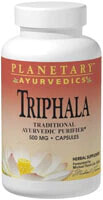 Жиросжигатели Planetary Herbals Ayurvedics Triphala Трифала для здоровья желудочно-кишечного тракта 500 мг 120 капсул