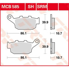 TRW Perfomance Buell M2 Cyclone 99 Sintered Rear Brake Pads