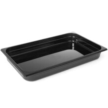 Посуда и емкости для хранения продуктов Gastronomy container GN 1/1 made of black polycarbonate 530x325x100mm 14L Hendi 862223