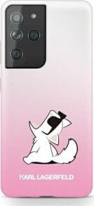 Karl Lagerfeld Karl Lagerfeld KLHCS21LCFNRCPI S21 Ultra G998 hardcase różowy/pink Choupette Fun