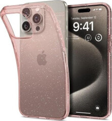 Spigen Liquid Crystal Glitter, rose quartz - iPhone 15 Pro Max