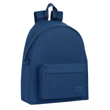 School Bag Safta 33 x 42 x 15 cm Navy Blue