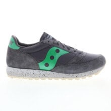 Купить мужские кроссовки Saucony: Saucony Jazz 81 S70545-4 Mens Gray Suede Lace Up Lifestyle Sneakers Shoes