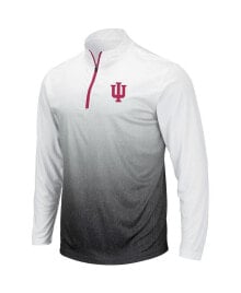 Купить мужские куртки Colosseum: Men's Gray Indiana Hoosiers Magic Team Logo Quarter-Zip Jacket