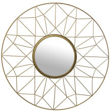 Wall mirror Alexandra House Living Golden Metal 1 x 45 x 45 cm 50 x 1,2 cm Circular