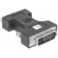 Techly IADAP DVI-8700T кабельный разъем/переходник DVI-I VGA Черный