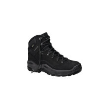 Lowa Sicherheitsstiefel Renegade Work GTX black Mid Größe 40 schwarz/schwarz S3 CI/HI/HRO/SRC EN ISO 20345 Nubukleder/Textilmaterial