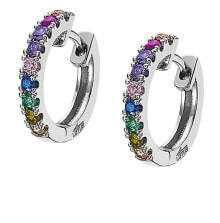 Серьги playful round earrings made of silver with zircons LP1993-4 / 1