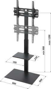 Brackets and racks for televisions and audio equipment