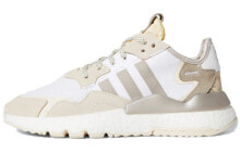 adidas originals Nite Jogger 减震防滑耐磨 低帮 运动休闲鞋 女款 白棕 / Кроссовки Adidas originals Nite Jogger FV3881